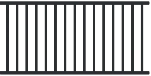 6 traditional railing panel