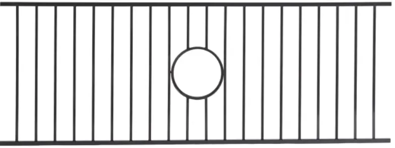 8 ornament railing panel