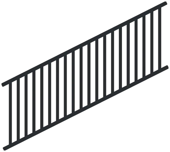 8 traditional adjustable railing panel
