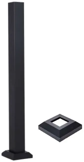 aluminum post blank with base cover 3 inch