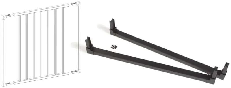 aluminum railing gate make a gate