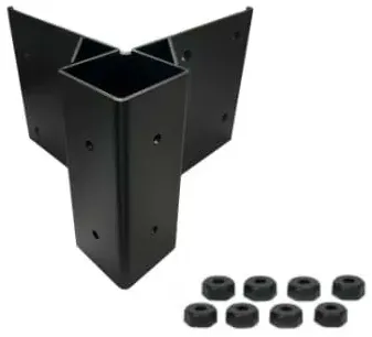 fascia mount bracket 3 inch outside corner