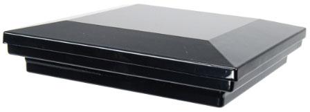 gloss black post cap