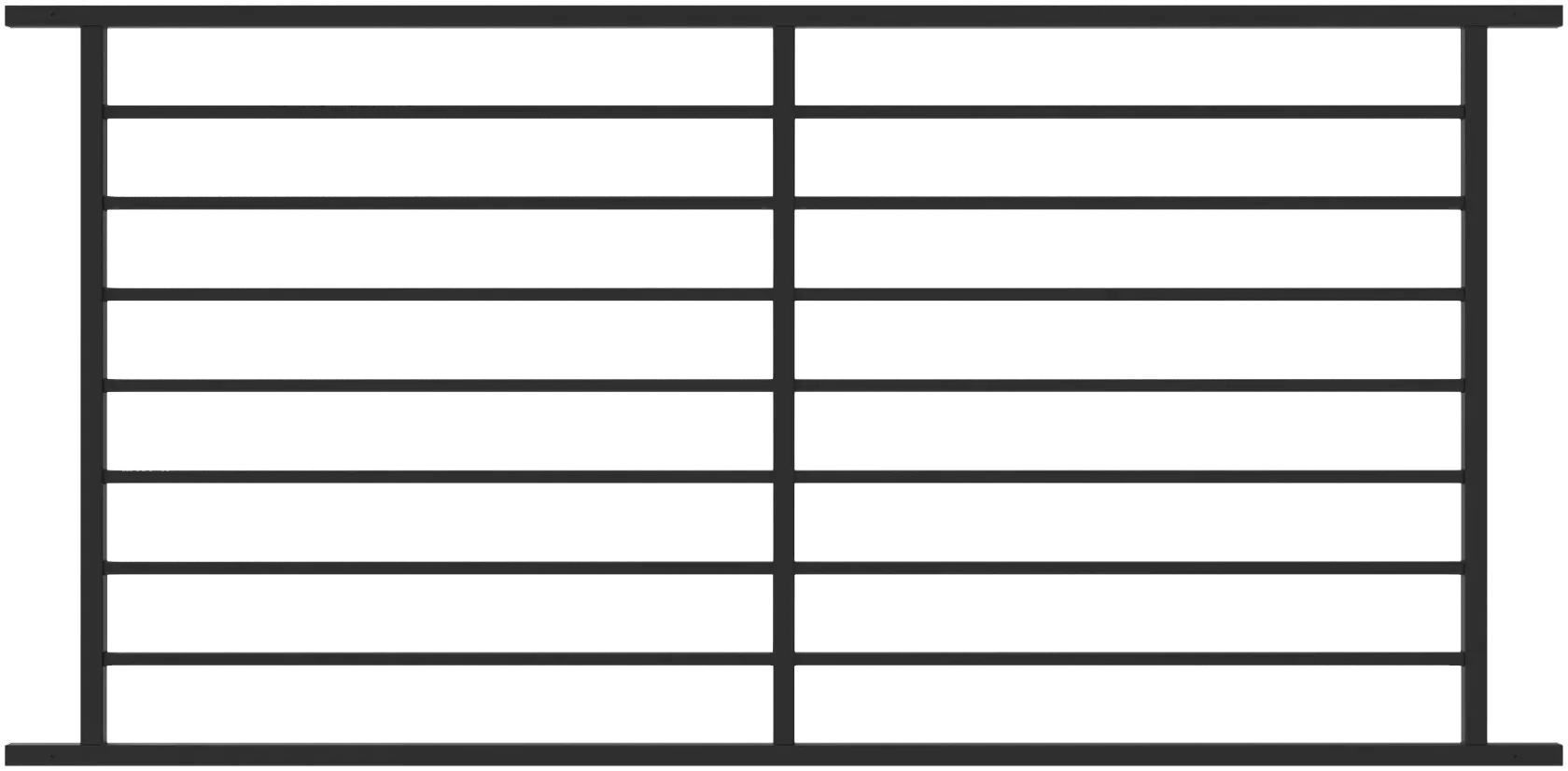 horizontal panel 34x6