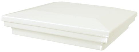 matte white post cap